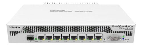 Roteador MikroTik Cloud Core CCR1009 PC CCR1009-7G-1C-PC branco 100V/240V