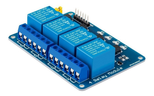 Tarjeta Control 4 Relevadores Led 10a 250v Azul Steren