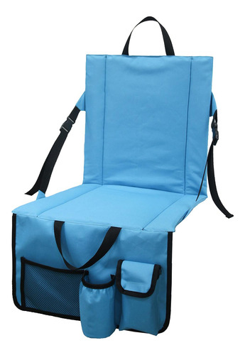 Silla De Estadio Plegable Cojín De Asiento Para Azul Claro