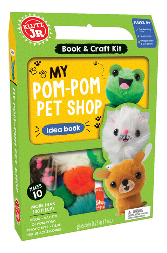 Klutz My Pom-pom Pet Shop - Kit De Manualidades, Color Verde