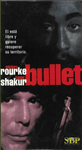 Bullet Vhs Mickey Rourke Tupac Shakur Adrien Brody