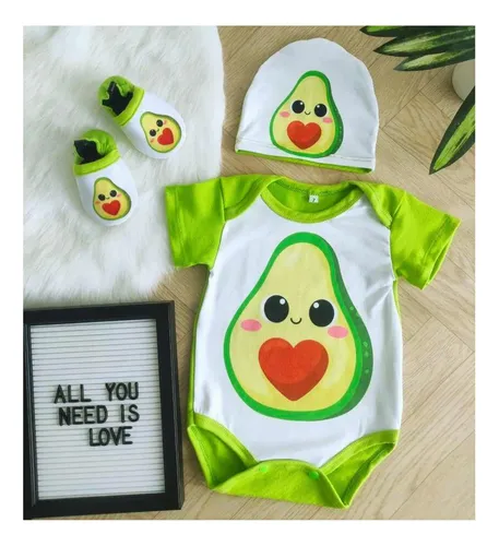 Mameluco de aguacate para bebe store