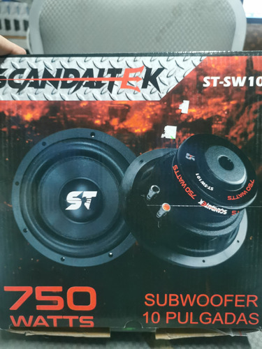 Subwoofer Scandaltek 10 Pulgadas 750w St-s101