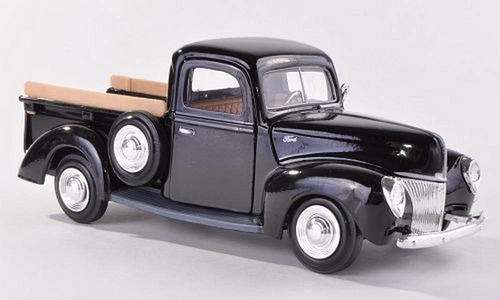 1940 Ford Pickup Truck Black 1/24 Model Model Car Por Motorm