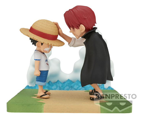 Figura Coleccionable De One Piece Wcf Stories - Luffy/shanks