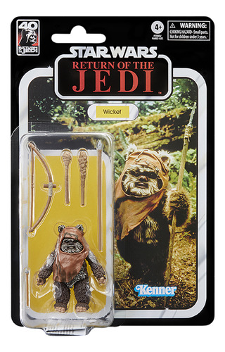 Muñeco  Wicket  Starwars Hasbro The Black Series 15 Cm