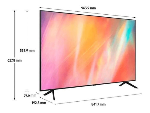 Imagen 10 de 12 de Televisor Samsung 43 Crystal Uhd Un43au7000 Smart Bluetooth