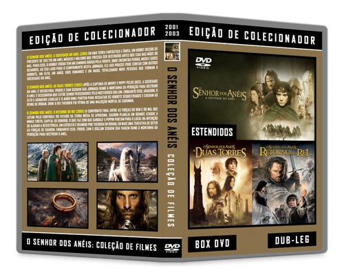 O Senhor Dos Anéis - A Trilogia Em Dvd (vs Estendida)