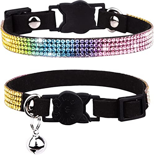 Chukchi Cat Collar Breakaway Bling Diamond Rhinestone Con Ca