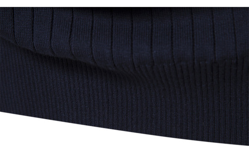 Sudadera Casual Con Cuello Alto Y Media Cremallera Para Homb