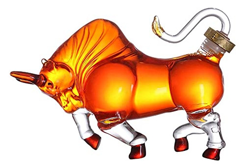 Exclusivo Animal Sdeclarge 35-oz Bull Glass Figurita Decanta