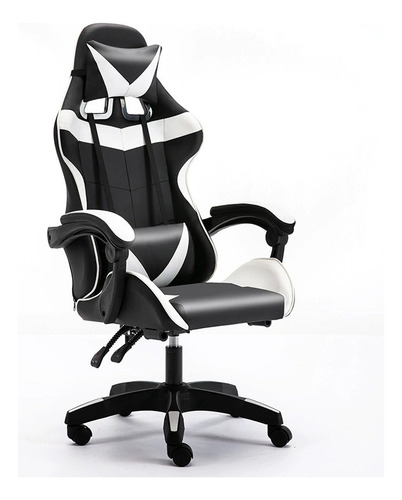 Silla Sillon Gamer Cuero Pc Playstation - Ga5 - Impacto Color Blanco Material Del Tapizado Cuero Sintético