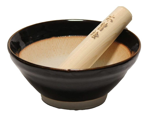 Hecho En Japón Ripple Ridge Mortar And Pestle Suribach...