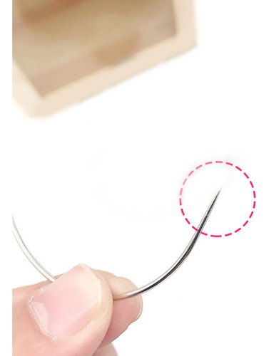 Agujas Curvas Tipo C Para Coser A Mano, 50 Unidades