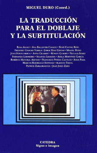 Libro La Traducción Para El Doblaje Y La Subtitulación De Du