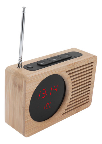 Reloj Despertador Electrónico Con Radio, 5 V, Led, Color Roj