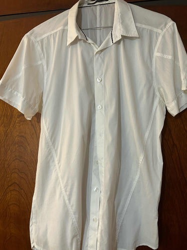 Camisa Tascani Blanca Talle M Hombre