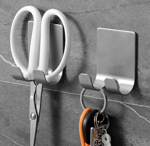 Suporte Para Lamina Barbear Barbeador Parede Tomada Multiuso Cor Prateado