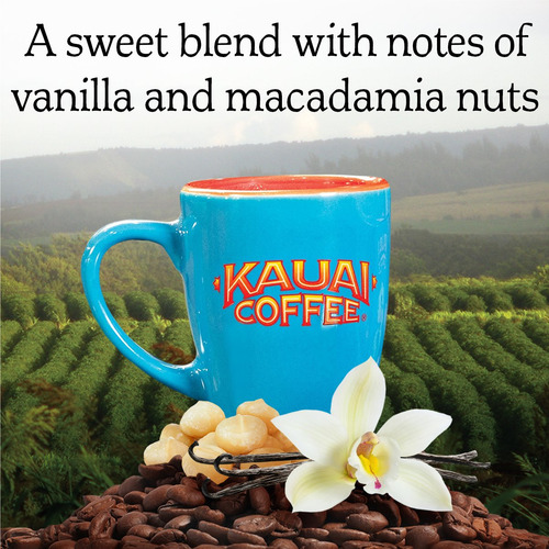 Kauai Café Molido Nuez Macadamia Vainilla, 10 Oz