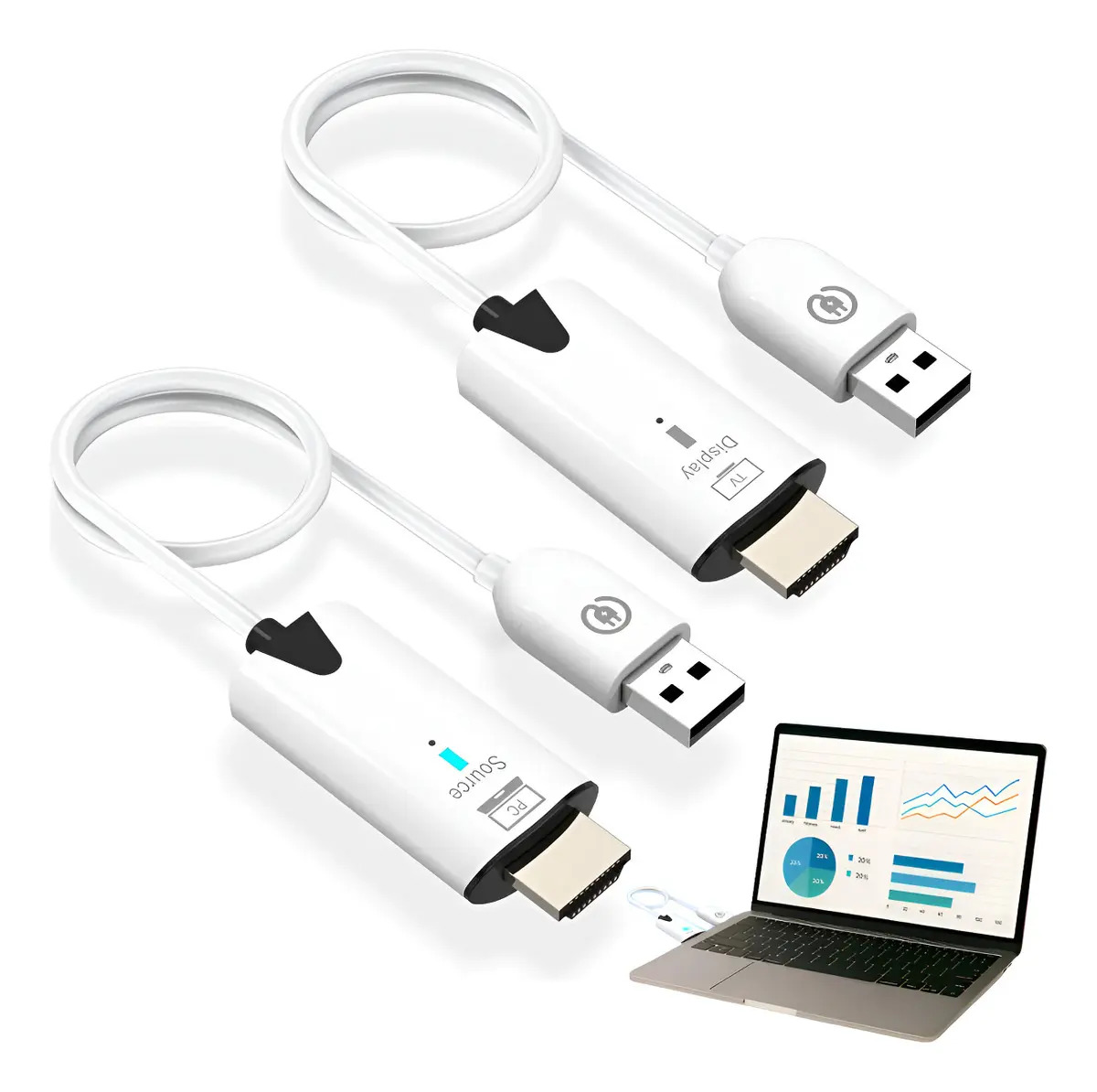 Transmissor Receptor De Áudio E Vídeo Hdmi Sem Fio 30 Metros