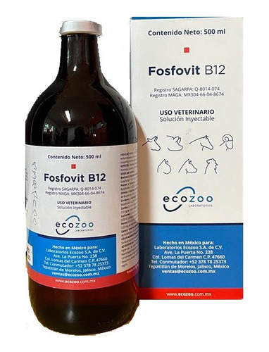 Fosfovit B12 500ml Misma Formula Catosal Fósforo