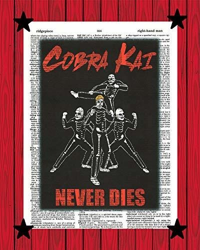 Pósteres Cobra Kai Fan Art Cobra Kai Never Dies Poster Strik