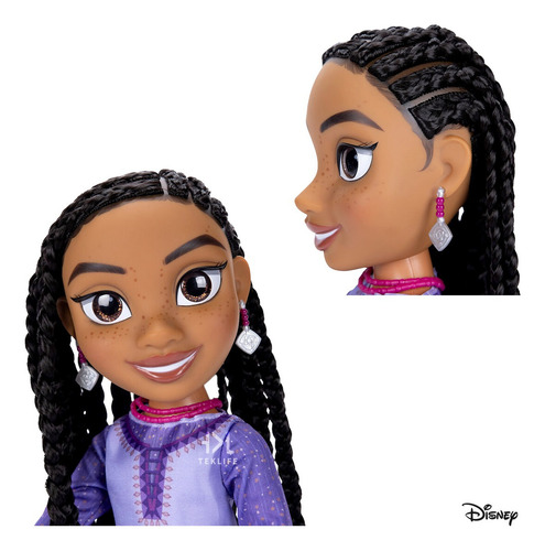 Muñeca Asha Película Wish Disney Set De Juego Aventurera