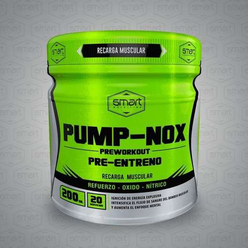 Pump Nox Preentreno Beta Alanina Niacina Cafeina 20 Ser