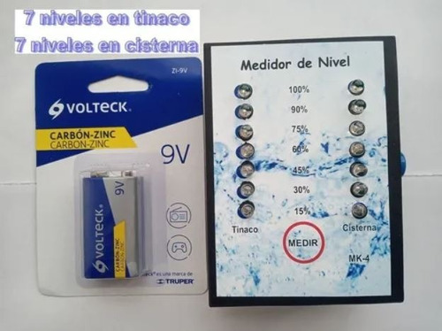 Indicador De Nivel De Agua Para Tinaco Y Cisterna 35 Mts