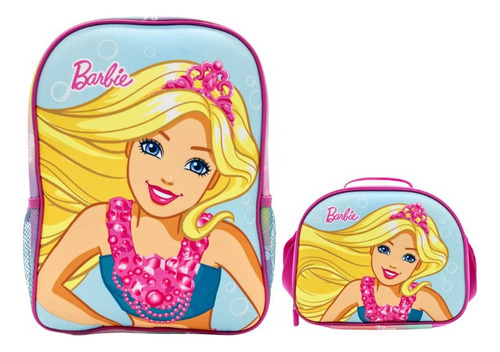 Set Mochila Lonchera Barbie