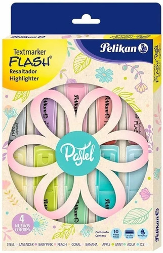  Resaltadores Pastel Pelikan X10 Entrega Inmediata 