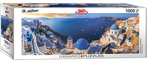 Puzzle Eurographics Santorini Grecia (1000 Piezas), 13 X 39