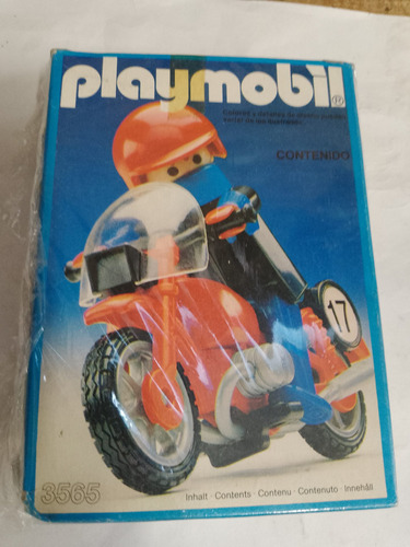 Imagen 1 de 2 de Playmobil Antex 3565 Motoquero Zona Retro Juguetería Vintage