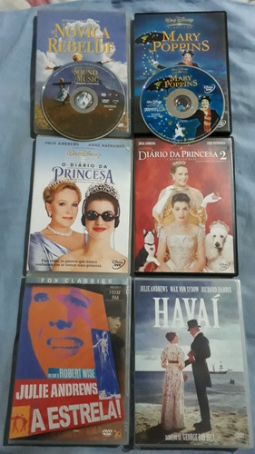 6 Dvd Andrews Noviça Rebelde/mary Poppins/havaí/estrela A4