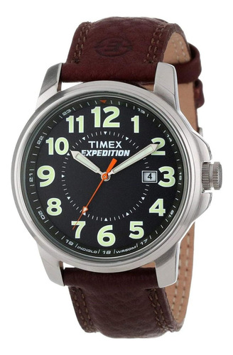 Reloj Timex T44921 T44921 Campo De Expedición Para Hombres Color De La Correa Marrón Color Del Bisel Acero Inoxidable Color Del Fondo Marrón