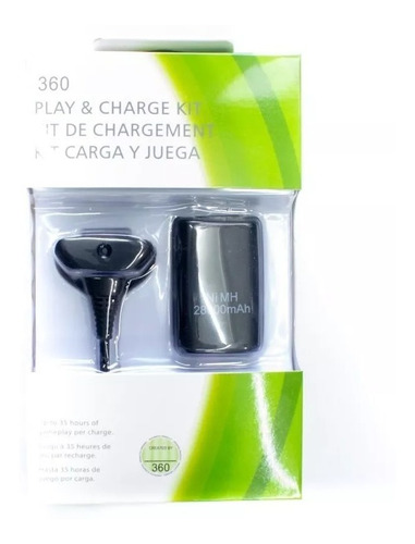 Kit Carga Y Juega Xbox 360 Cargador