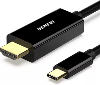 Cable USB Tipo C Benfei USB 3.1 a DVI de 6 pies Thunderbolt 3 USB-C 2015, 2016, 2017, 2018 a DVI-D Adaptador Macho a Hembra convertidor para Apple MacBook 