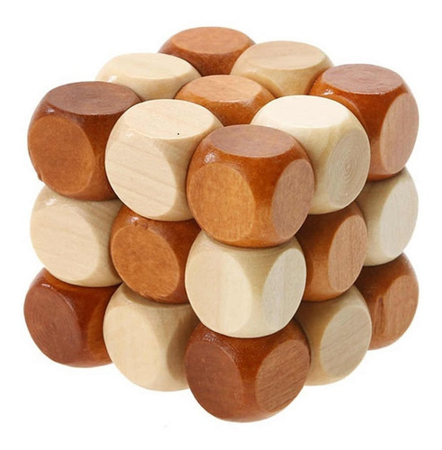 Cubo Snake Serpiente Madera Mental Destreza Culebra X 12 