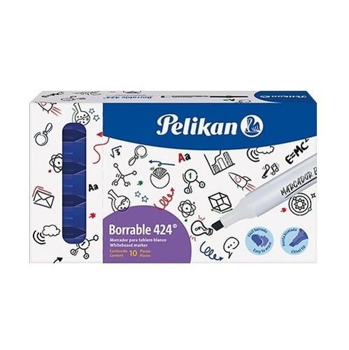 Marcador Borrable Pelikan Azul Caja X 10 - Ref. 426