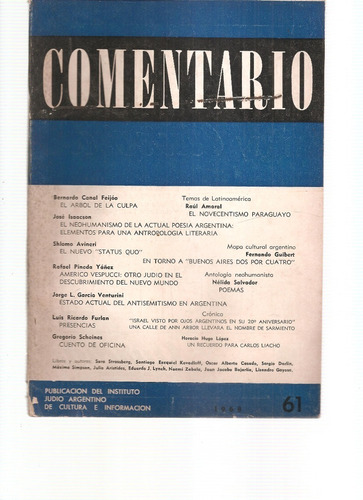 Revista Comentario Nº 61 - 1968