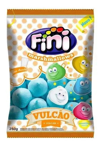 Fini Marshmallow 250gr tipo vulcão azul