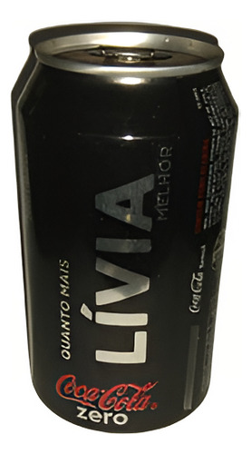 Lívia - Lata Coca Cola Zero Vazia Com Nome Coleção (Usado)