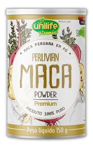 Maca Peruana Premium Em Pó 150g - Unilife