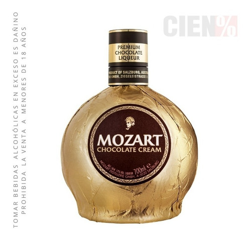 Mozart Licor De Chocolate Premium Botella 700 Ml 