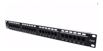 Comprar Patchera Patch Panel Cat 6 24 Puertos Bocas Jack Cat6 Rj45