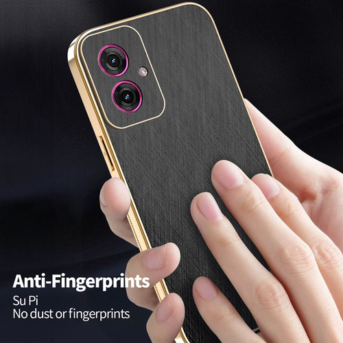 Funda Protectora Para Realme C75 4g Resistente A Los Arañazos, Lujosa, Marco Galvanizado, Piel De Seda