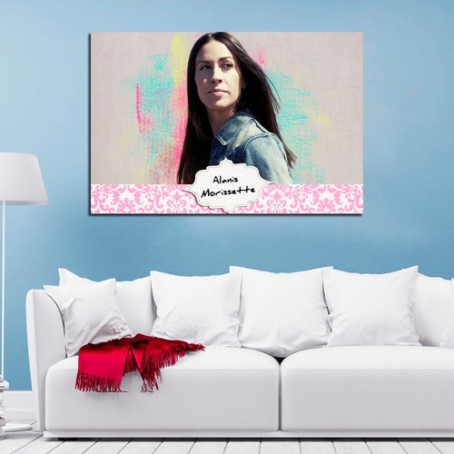 Cuadro Decorativo Musica Alanis Morissette (60x40 Cm)