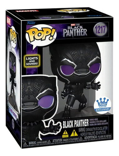 Black Panther Funko Pop Pantera Negra 1217 Luces Y Sonidos