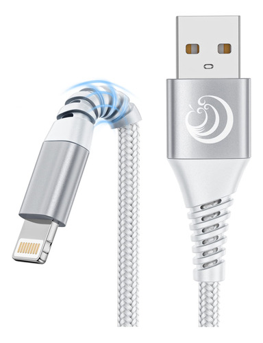 Paquete De 2 Cargadores Para iPhone De 6 Pies, Cable Lightni