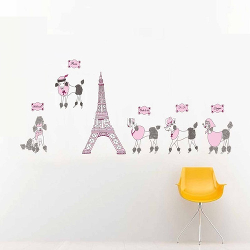 Vinilo Decorativo  Torre Eiffel Paris  - Papel Tapiz Adhesiv